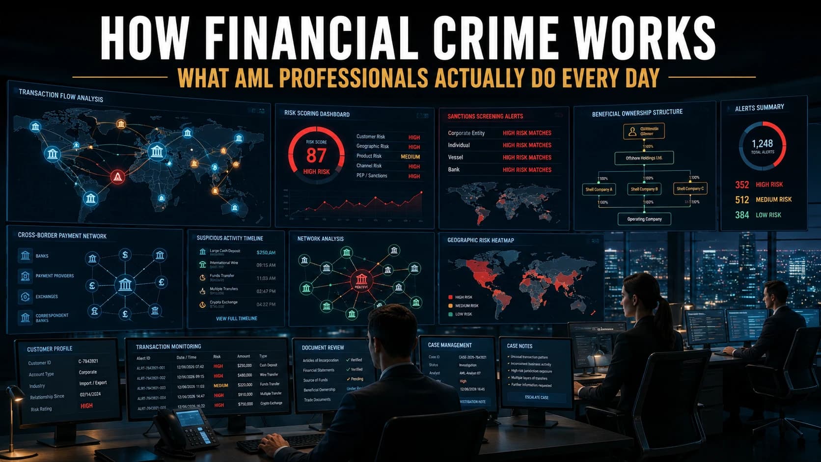 How Financial Crime Works: What AML Professionals Actually Do Every Day