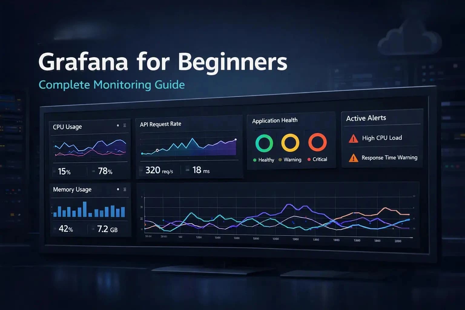 Grafana for Beginners: A Complete Guide to Monitoring, Dashboards, Metrics and Alerts