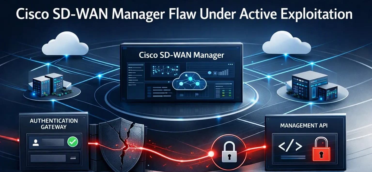 Cisco SD-WAN Manager Authentication Bypass Flaw Is Under Active Exploitation
