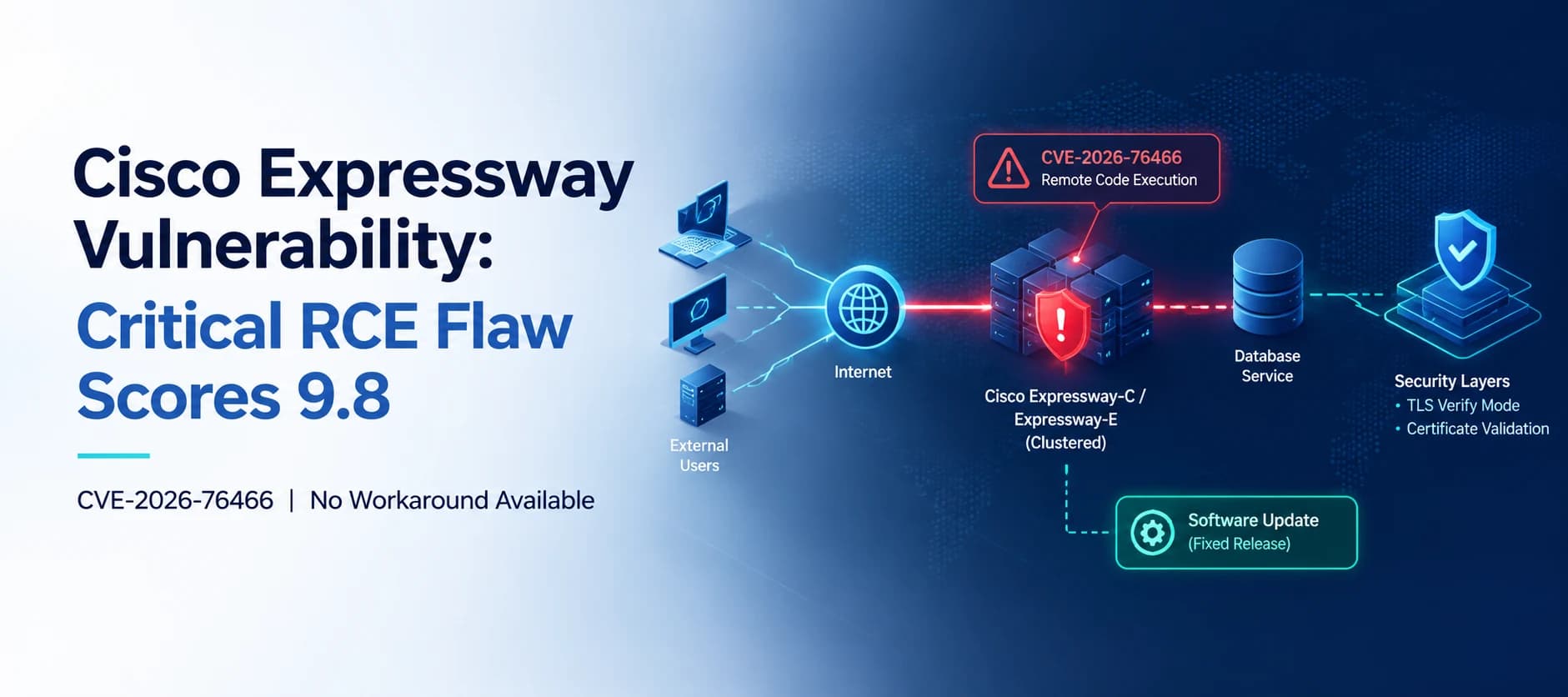 Cisco Expressway CVE-2026-76466: Critical RCE Vulnerability Scores 9.8