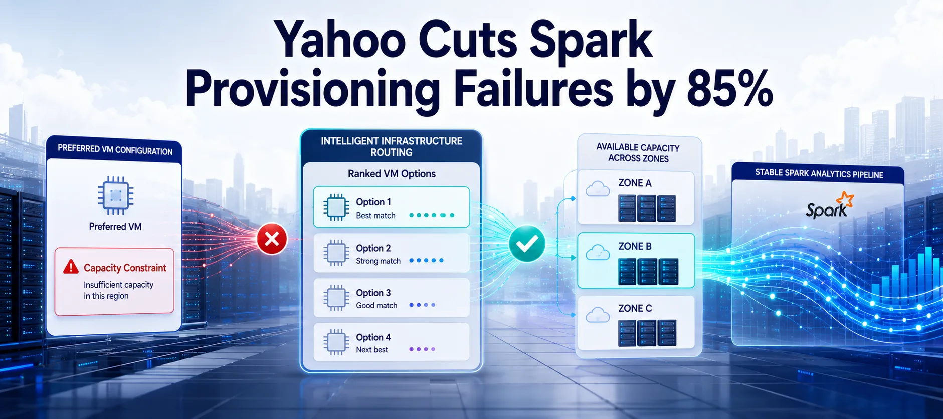 Yahoo Uses Flexible VMs to Cut Apache Spark Provisioning Failures by 85%