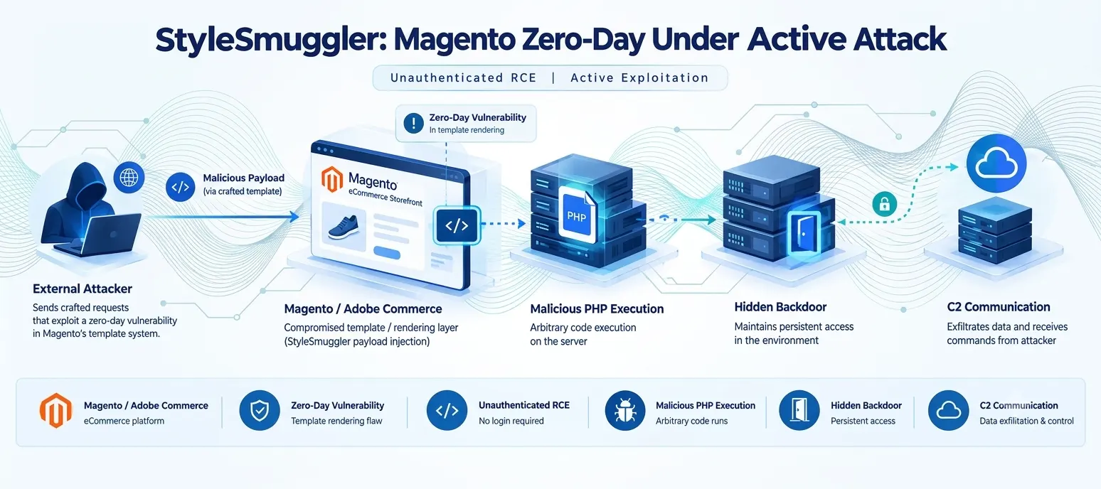 StyleSmuggler Magento Zero-Day Exploited in Active Attacks, Enabling Unauthenticated RCE