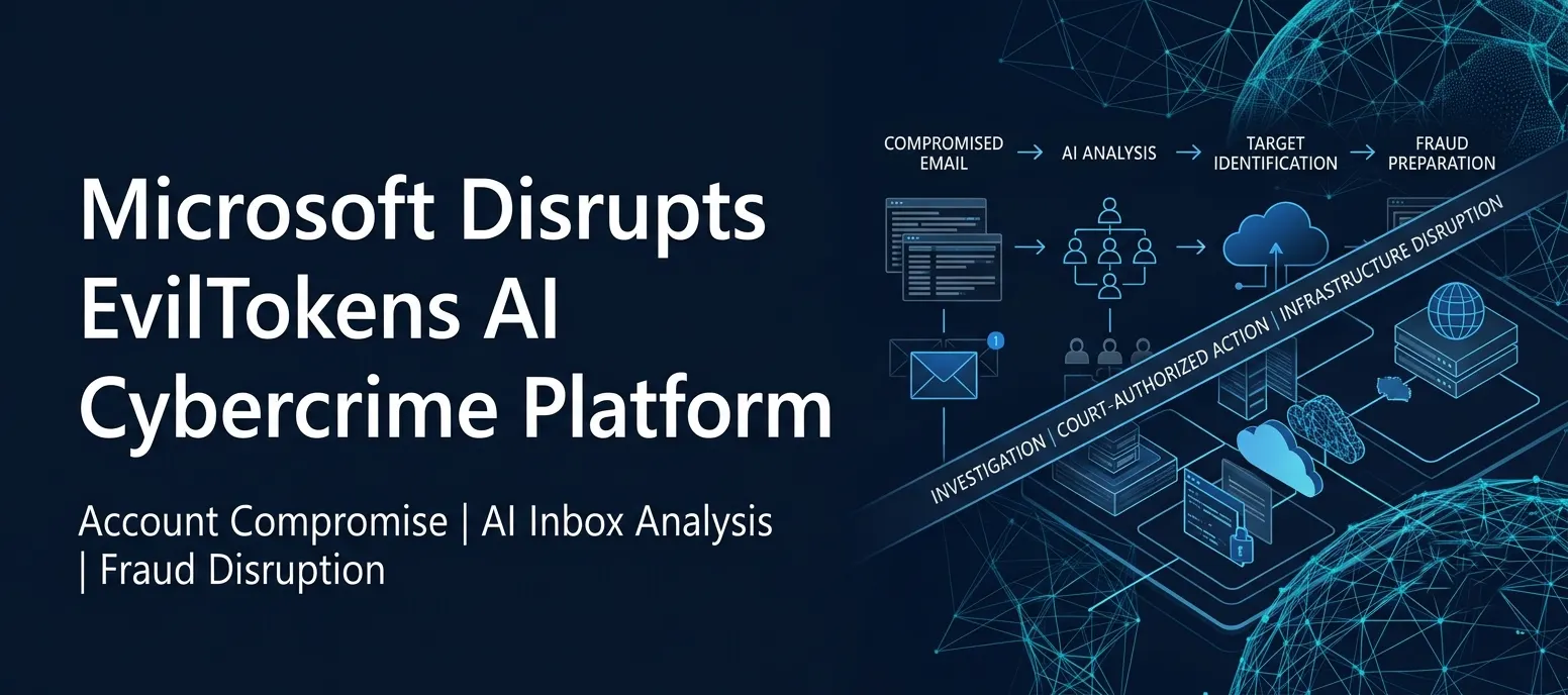 Microsoft Disrupts EvilTokens AI-Powered Cybercrime Platform