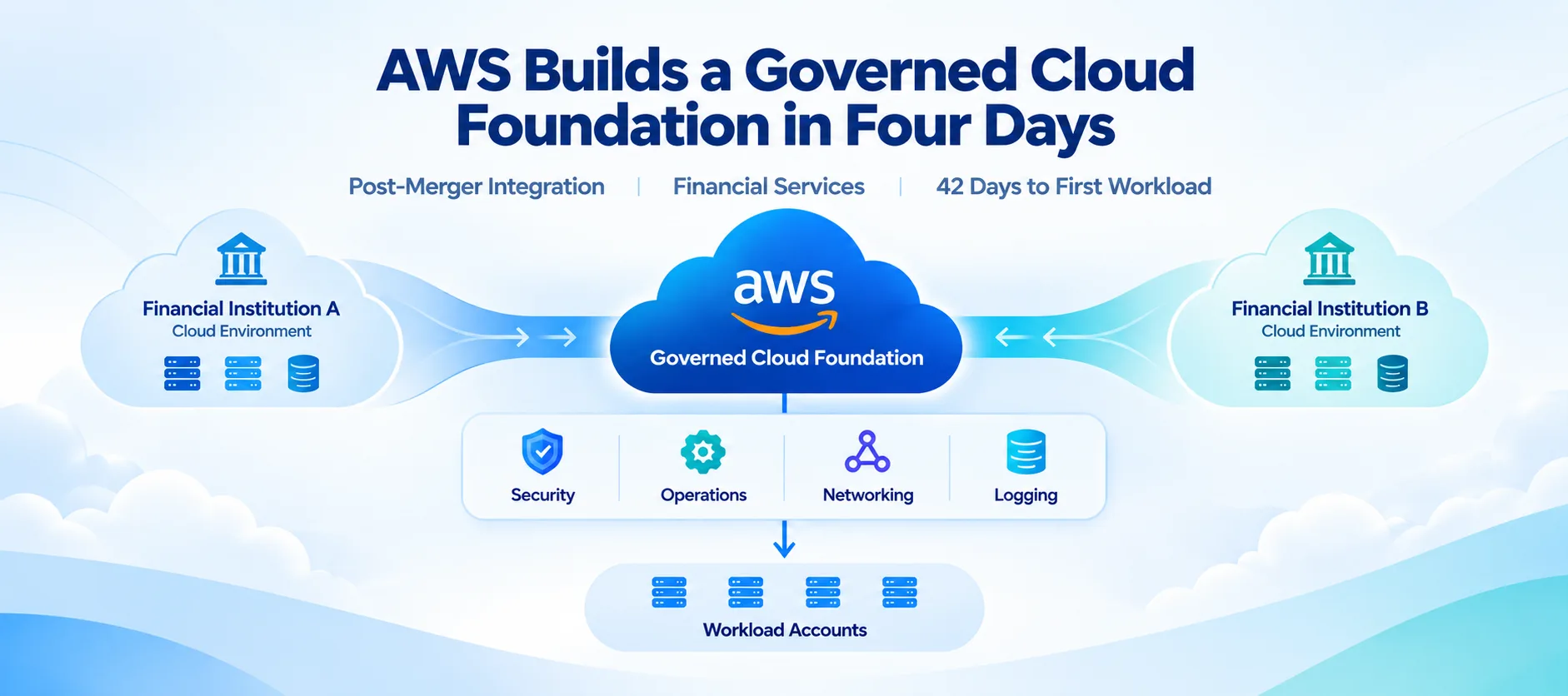 AWS Details Post-Merger Cloud Foundation Built in Four Days for a U.S. Bank